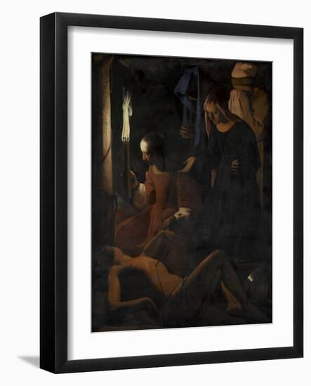 Saint Sébastien soigné par Sainte Irène-Georges de La Tour-Framed Giclee Print