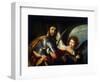 Saint Secundus and Angel, C1640-Bernardo Strozzi-Framed Giclee Print