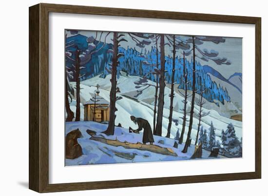 Saint Sergius the Builder, 1925-Nicholas Roerich-Framed Giclee Print