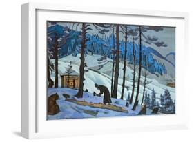 Saint Sergius the Builder, 1925-Nicholas Roerich-Framed Giclee Print