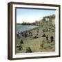 Saint-Servan (Ille-Et-Vilaine, France), View of the Beach Circa 1870-Leon, Levy et Fils-Framed Photographic Print