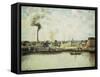 Saint-Sever Quay at Rouen, 1896-Canaletto-Framed Stretched Canvas