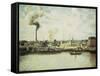 Saint-Sever Quay at Rouen, 1896-Canaletto-Framed Stretched Canvas