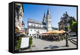 Saint Severus's Church on the Market Square of Boppardrhine Valley. Rhineland-Palatinate, Germany-Michael Runkel-Framed Stretched Canvas