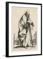 Saint Simon from Les Grands Apôtres (The Large Apostles), 1631 (Etching)-Jacques Callot-Framed Giclee Print