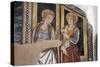 Saint Sophia Chapel Detail Showing Saint Lucia and Saint Catherine, Papasidero, Calabria, Itlay-null-Stretched Canvas