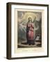 Saint Sophia, with Her Daughters Saints Faith, Hope and Charity in Background-null-Framed Art Print