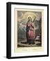 Saint Sophia, with Her Daughters Saints Faith, Hope and Charity in Background-null-Framed Art Print
