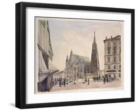 Saint Stephan Cathedral in Vienna-Rudolf von Alt-Framed Photographic Print