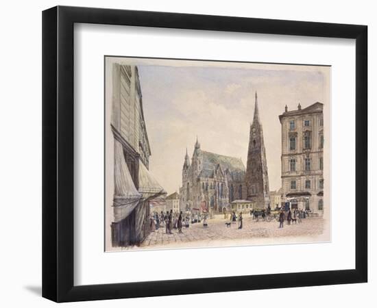 Saint Stephen's Cathedral in Vienna, 1832-Rudolf Von Alt-Framed Art Print