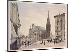 Saint Stephen's Cathedral in Vienna, 1832-Rudolf Von Alt-Mounted Art Print