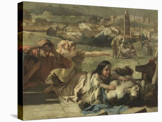 Saint Tecla Pray for the Liberation of Este from the Plague-Giambattista Tiepolo-Stretched Canvas