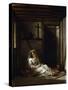 Saint Thaïs in Her Cell-Antoine Coypel-Stretched Canvas