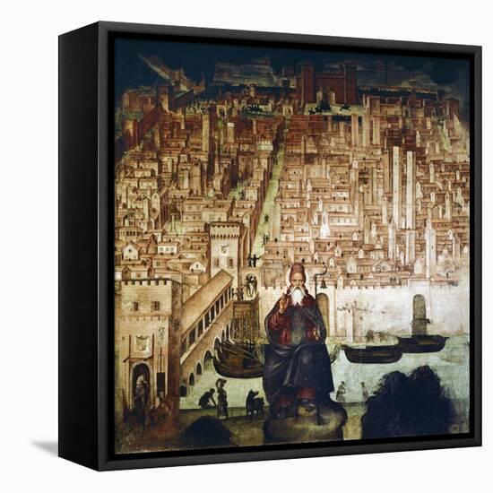 Saint Theodore and City of Pavia, 1522-Bernardino Luini-Framed Stretched Canvas
