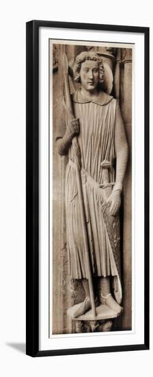 Saint Theodore, Cathedral of Chartres, France, 13th Century-null-Framed Premium Giclee Print