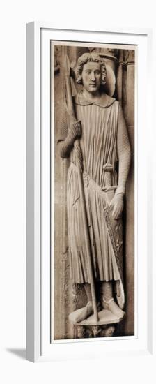 Saint Theodore, Cathedral of Chartres, France, 13th Century-null-Framed Premium Giclee Print