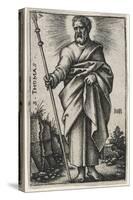 Saint Thomas, 1541-46 (Engraving)-Hans Sebald Beham-Stretched Canvas