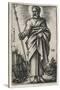 Saint Thomas, 1541-46 (Engraving)-Hans Sebald Beham-Stretched Canvas