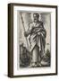 Saint Thomas, 1541-46 (Engraving)-Hans Sebald Beham-Framed Giclee Print