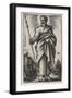 Saint Thomas, 1541-46 (Engraving)-Hans Sebald Beham-Framed Giclee Print