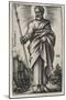 Saint Thomas, 1541-46 (Engraving)-Hans Sebald Beham-Mounted Giclee Print