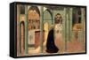 Saint Thomas Aquinas in Prayer, Ca 1428-1432-Sassetta-Framed Stretched Canvas