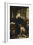 Saint Thomas de Villanueva donnant l'aumône-Bartolome Esteban Murillo-Framed Giclee Print