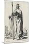 Saint Thomas from Les Grands Apôtres (The Large Apostles), 1631 (Etching)-Jacques Callot-Mounted Giclee Print