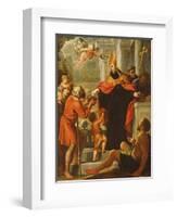 Saint Thomas of Villanova Distributing Alms (Oil on Canvas)-Mateo Cerezo-Framed Giclee Print