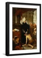 Saint Thomas of Villanueva Distributing Alms-Bartolome Esteban Murillo-Framed Giclee Print