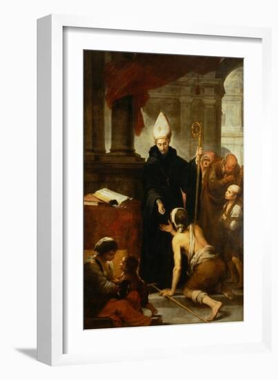 Saint Thomas of Villanueva Distributing Alms-Bartolome Esteban Murillo-Framed Giclee Print