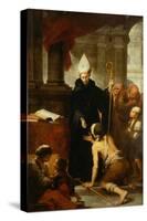 Saint Thomas of Villanueva Distributing Alms-Bartolome Esteban Murillo-Stretched Canvas