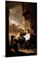 Saint Thomas of Villanueva Dividing His Clothes Among Beggar Boys, C.1667-Bartolome Esteban Murillo-Mounted Giclee Print