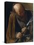 Saint Thomas the Apostle-Georges de La Tour-Stretched Canvas