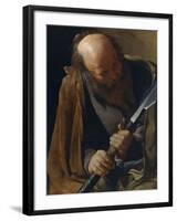 Saint Thomas the Apostle-Georges de La Tour-Framed Photographic Print