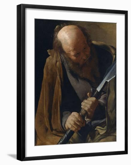 Saint Thomas the Apostle-Georges de La Tour-Framed Photographic Print