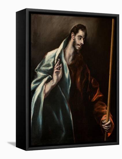 Saint Thomas the Apostle-El Greco-Framed Stretched Canvas