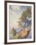 Saint Tropez, der Küstenweg (Saint Tropez, le Sentier Côtier). 1902-Paul Signac-Framed Giclee Print