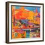 Saint-Tropez in May, 2020 (Oil on Canvas)-Peter Graham-Framed Giclee Print