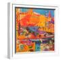 Saint-Tropez in May, 2020 (Oil on Canvas)-Peter Graham-Framed Giclee Print