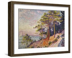 Saint -Tropez, le Sentier de Douane, 1905-Paul Signac-Framed Giclee Print