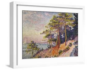 Saint -Tropez, le Sentier de Douane, 1905-Paul Signac-Framed Giclee Print