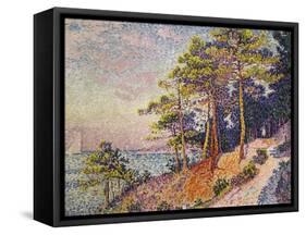 Saint -Tropez, le Sentier de Douane, 1905-Paul Signac-Framed Stretched Canvas