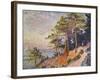 Saint -Tropez, le Sentier de Douane, 1905-Paul Signac-Framed Giclee Print