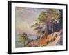 Saint -Tropez, le Sentier de Douane, 1905-Paul Signac-Framed Giclee Print