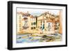 Saint-Tropez, the Bay-Joan Thewsey-Framed Giclee Print