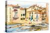 Saint-Tropez, the Bay-Joan Thewsey-Stretched Canvas