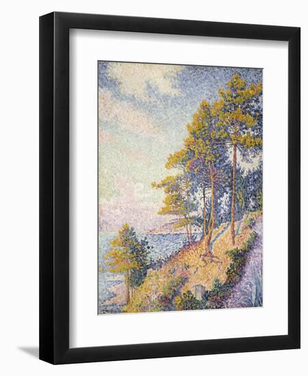 Saint Tropez, the Coastal Path, 1902-Paul Signac-Framed Premium Giclee Print