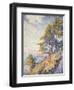 Saint Tropez, the Coastal Path, 1902-Paul Signac-Framed Premium Giclee Print