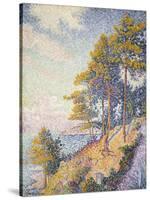 Saint Tropez, the Coastal Path, 1902-Paul Signac-Stretched Canvas